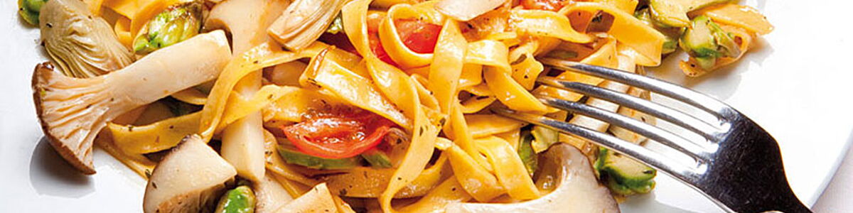 Kräuterseitling-Tagliatelle